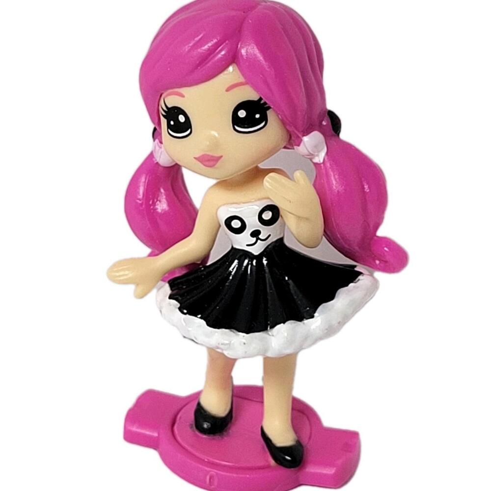 Spin Master Party Pop Teenies Action Figure Panda Dress Black Shoes 2.25"